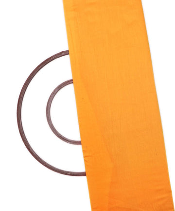 mustard yellow plain cotton silk fabric